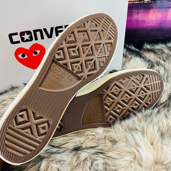 CONVERSE CHUCK 70 COMME DES GARÇONS PLAY BLACK-RED - Picture 7 of 8